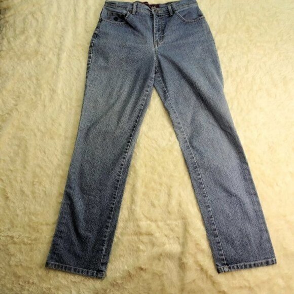 Gloria Vanderbilt Amanda Stretch Jeans Sz 8 Avg - Picture 1 of 10
